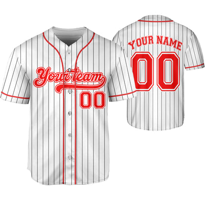 Custom Baseball Jersey - Personalized Team Name & Number - Sports Fan Gift for Men & Women