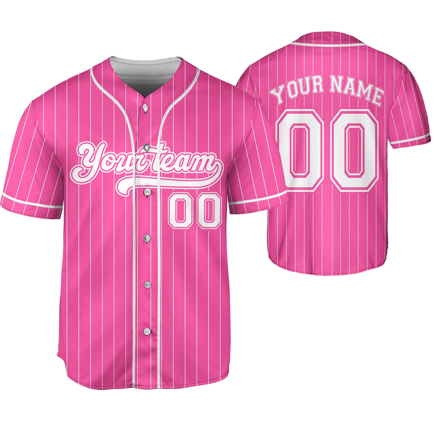 Custom Baseball Jersey - Personalized Team Name & Number - Sports Fan Gift for Men & Women