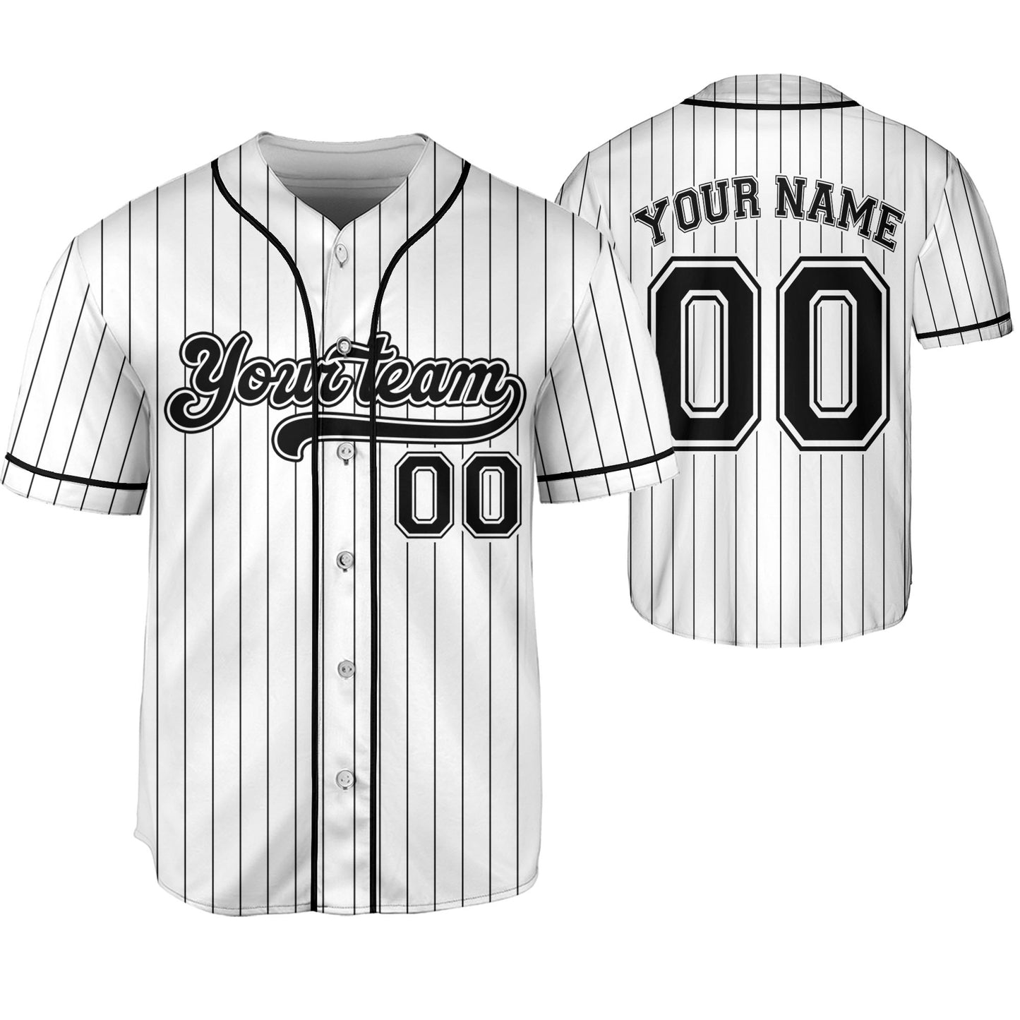 Custom Baseball Jersey - Personalized Team Name & Number - Sports Fan Gift for Men & Women