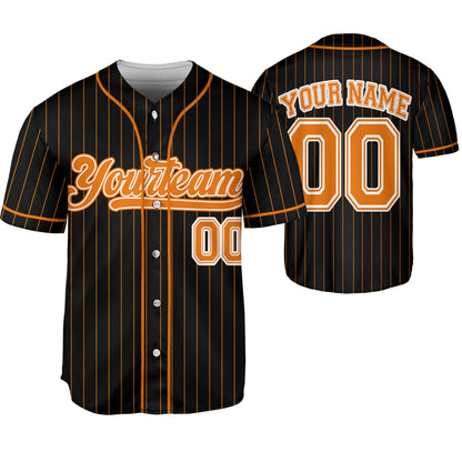 Custom Baseball Jersey for Men & Women - Personalized Pinstripe Jersey with Your Name & Number