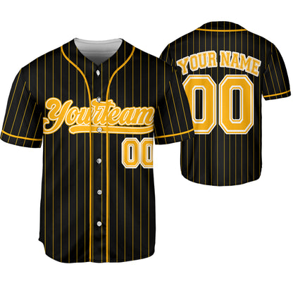 Custom Baseball Jersey for Men & Women - Personalized Pinstripe Jersey with Your Name & Number