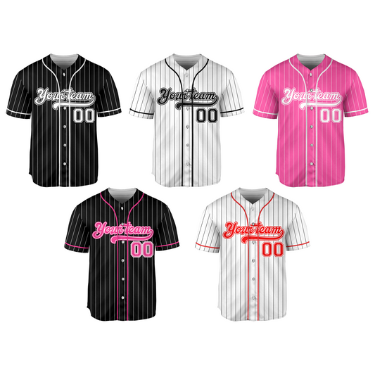 Custom Baseball Jersey - Personalized Team Name & Number - Sports Fan Gift for Men & Women